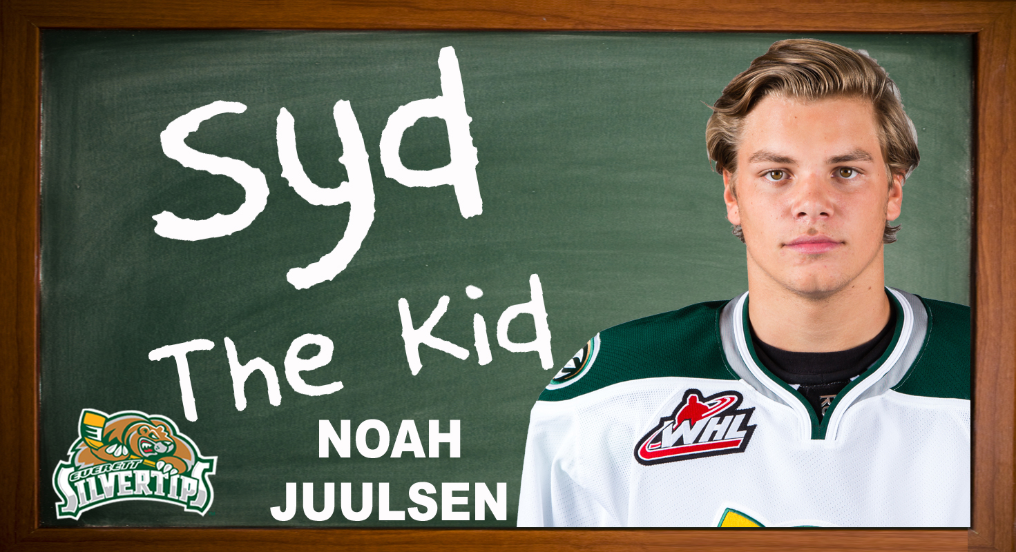Syd the Kid with Noah Juulsen Everett Silvertips