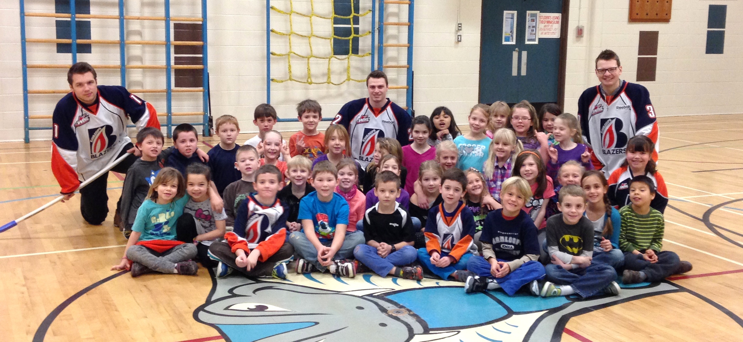 School Visits Arthur Stevenson, Parkcrest, Dufferin Kamloops Blazers