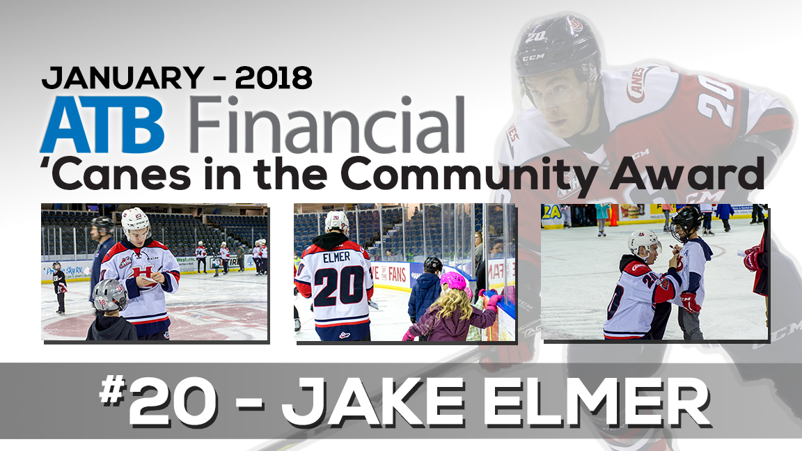 Elmer Named January ATB Cane in the Community Lethbridge Hurricanes