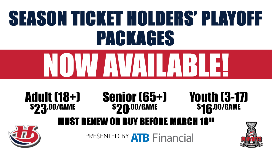 2018 Playoff Package Now Available Lethbridge Hurricanes