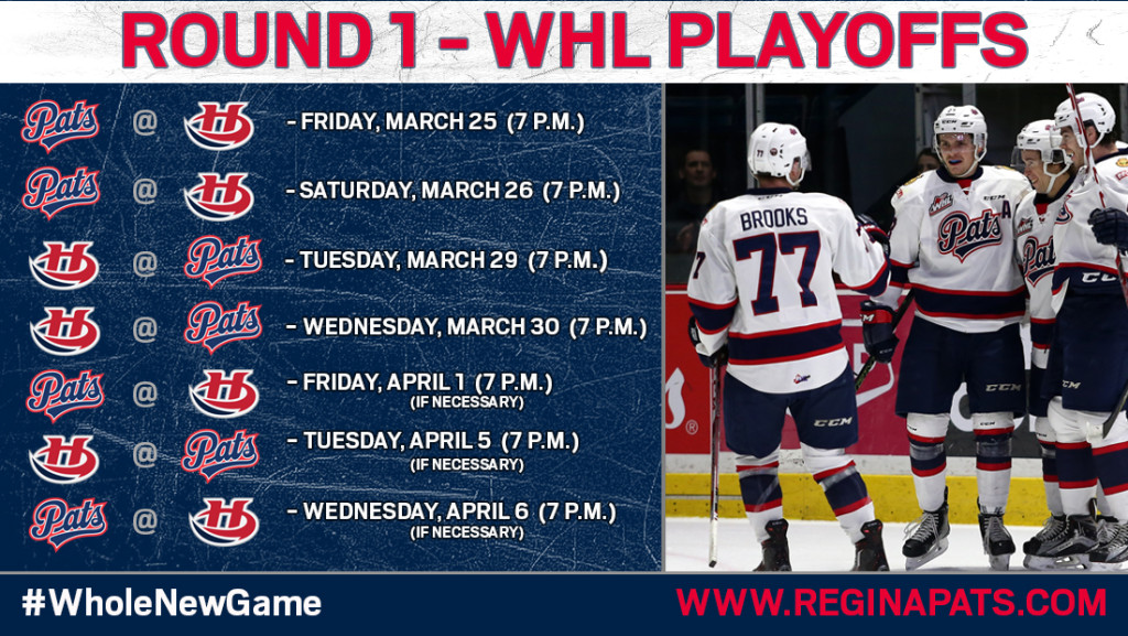 Pats to Face Lethbridge in First Round Regina Pats