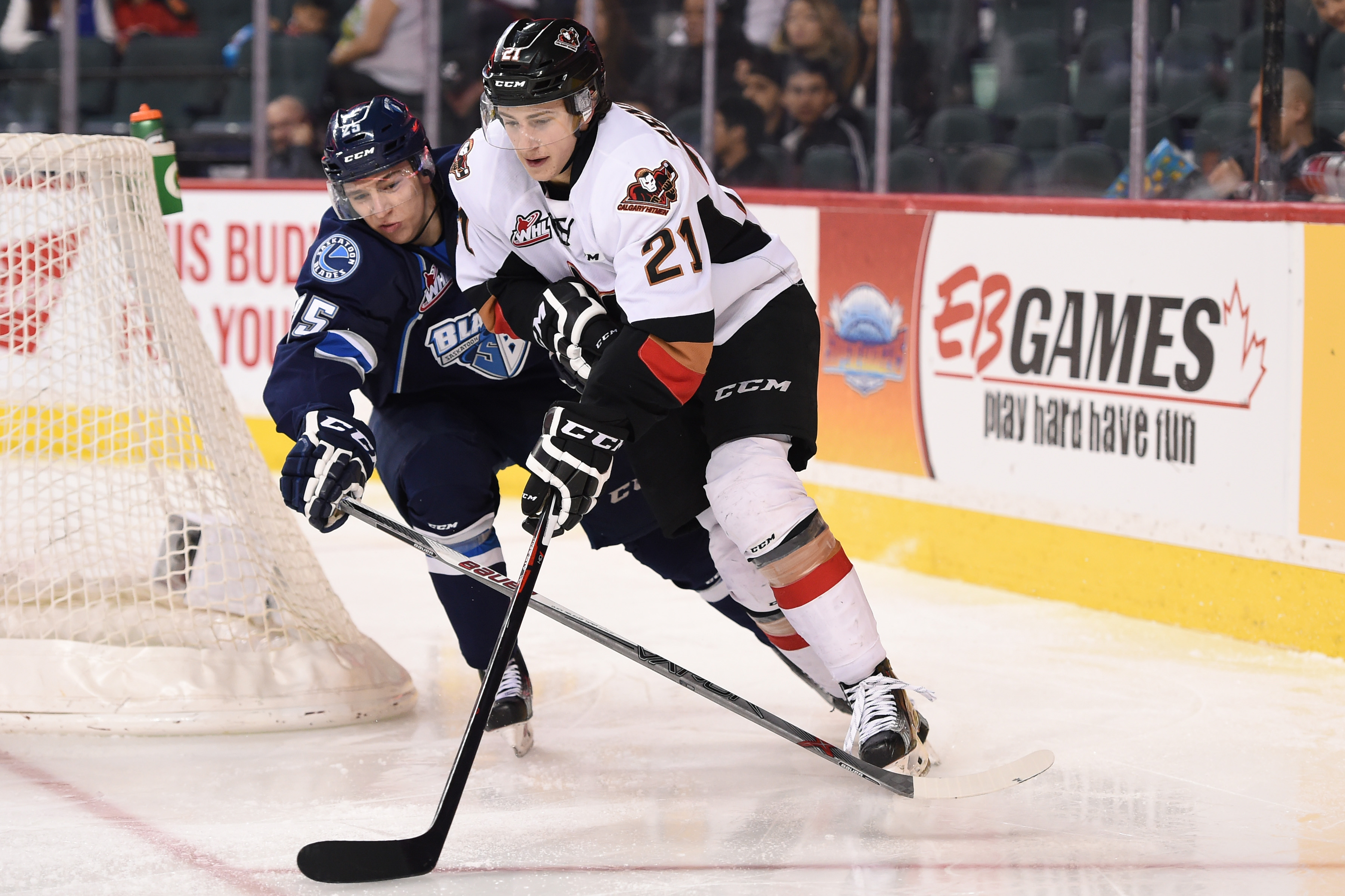 LATE THIRD PERIOD GOALS COST THE BLADES IN CALGARY Saskatoon Blades