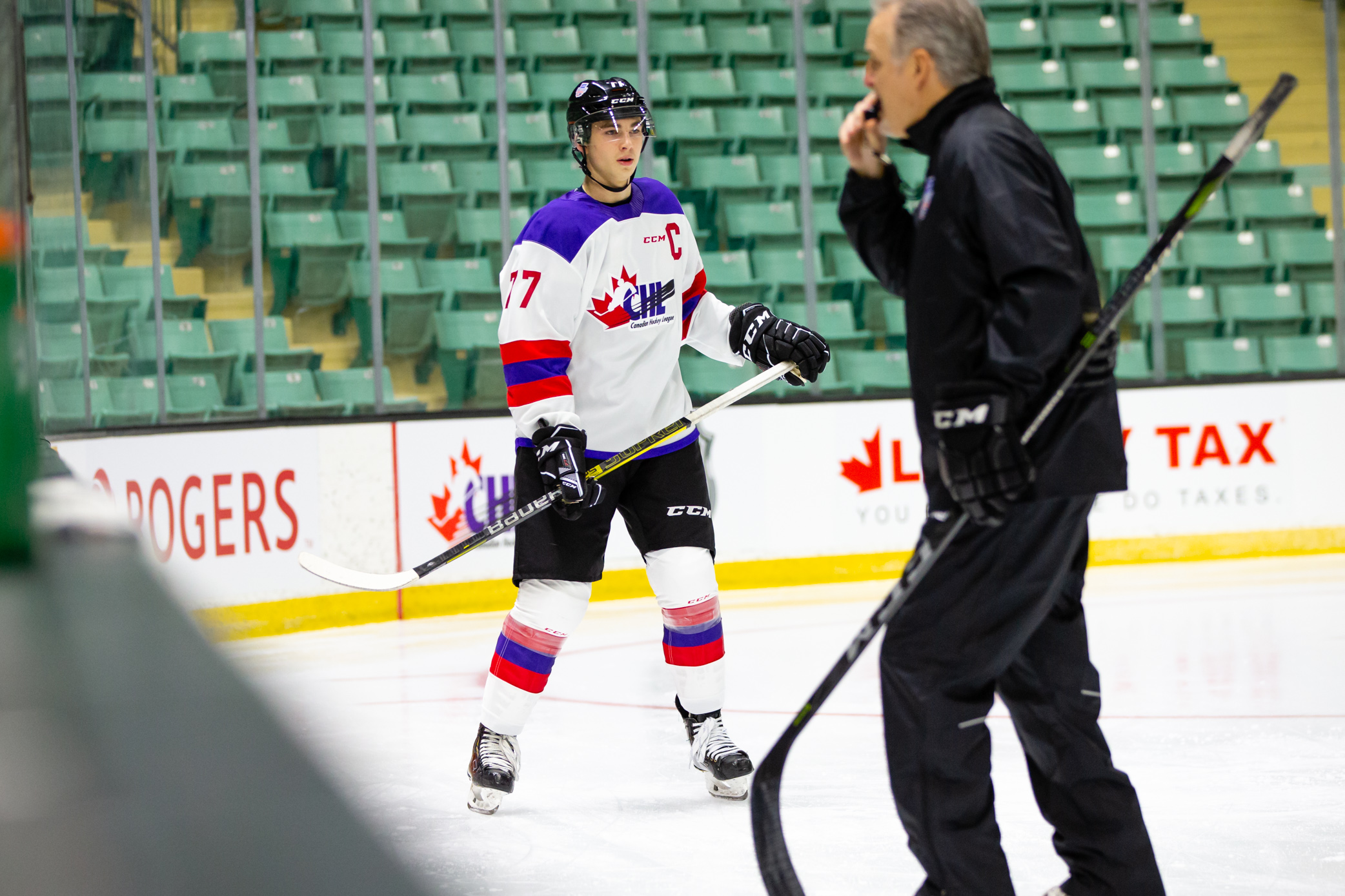 Photo Gallery Kirby Dach Prepares For Top Prospects Game Saskatoon Blades