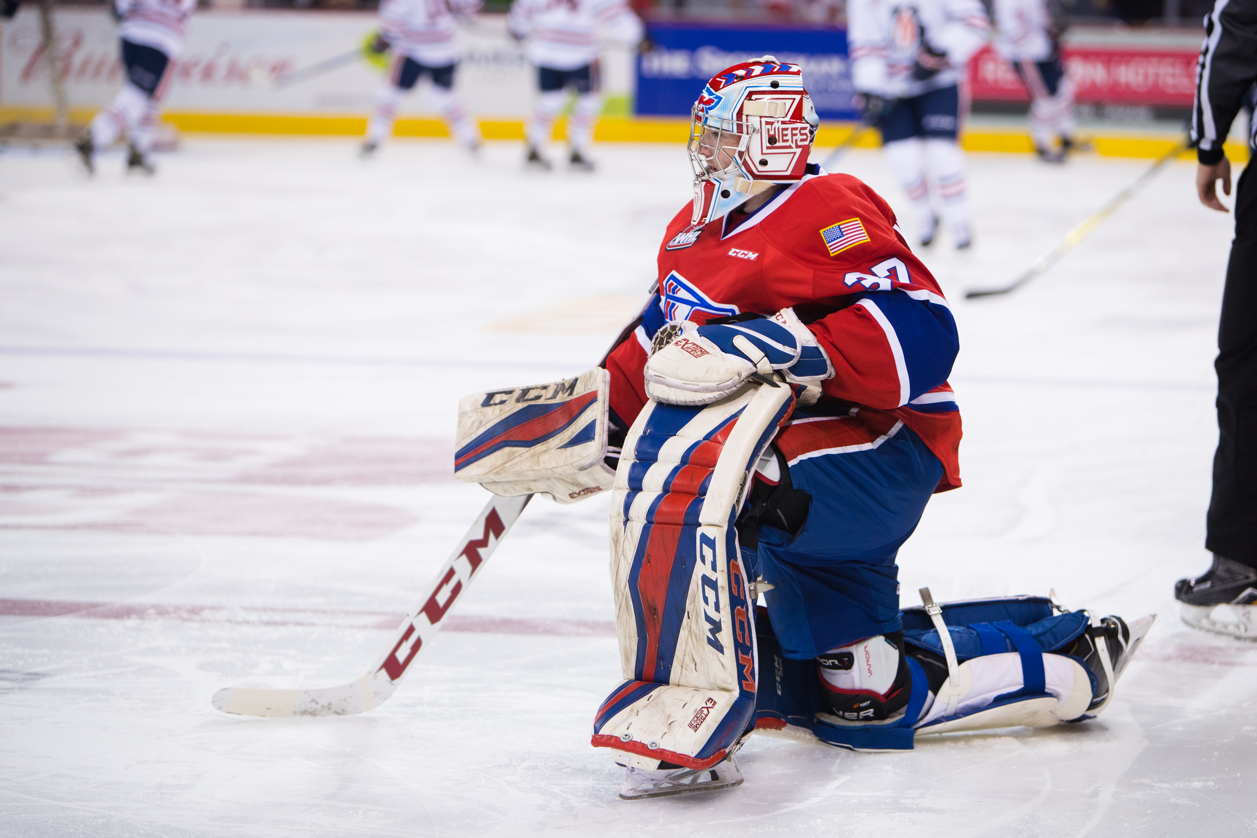 Dawson Weatherill red warm-up