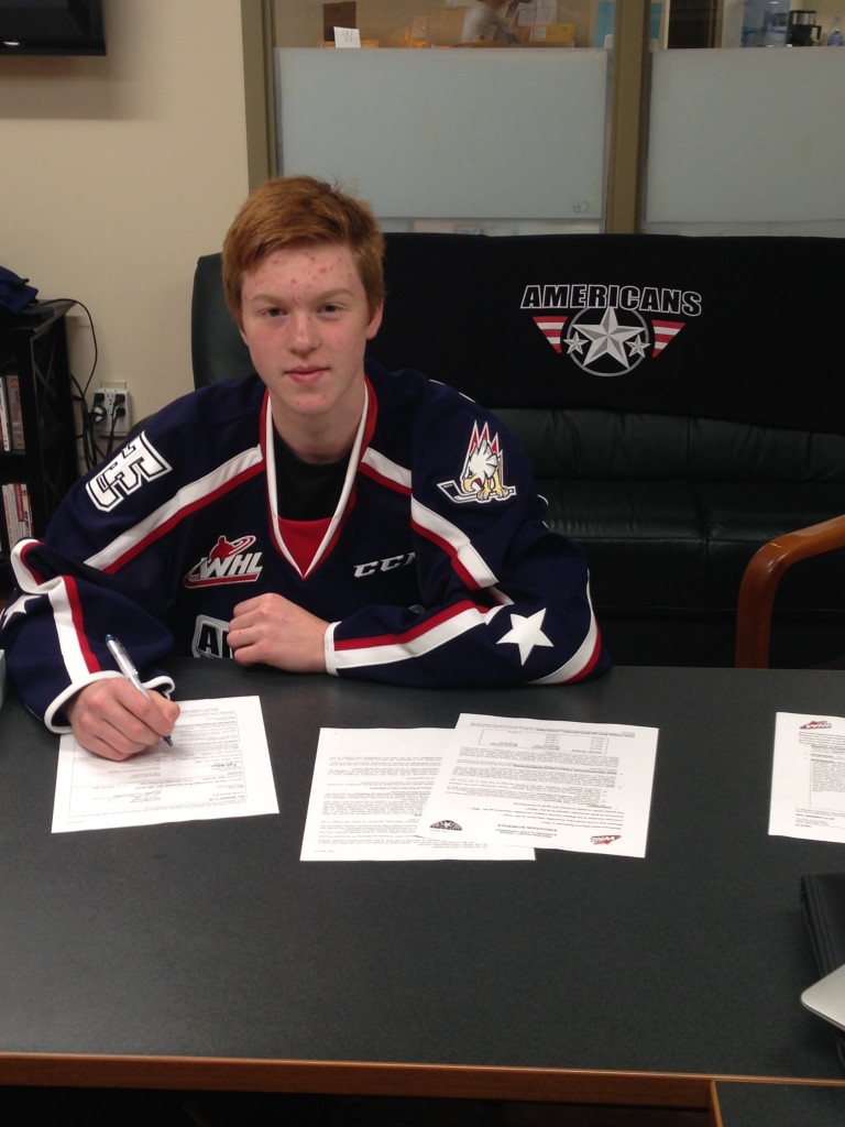Americans Sign Prospect Kyle Olson TriCity Americans