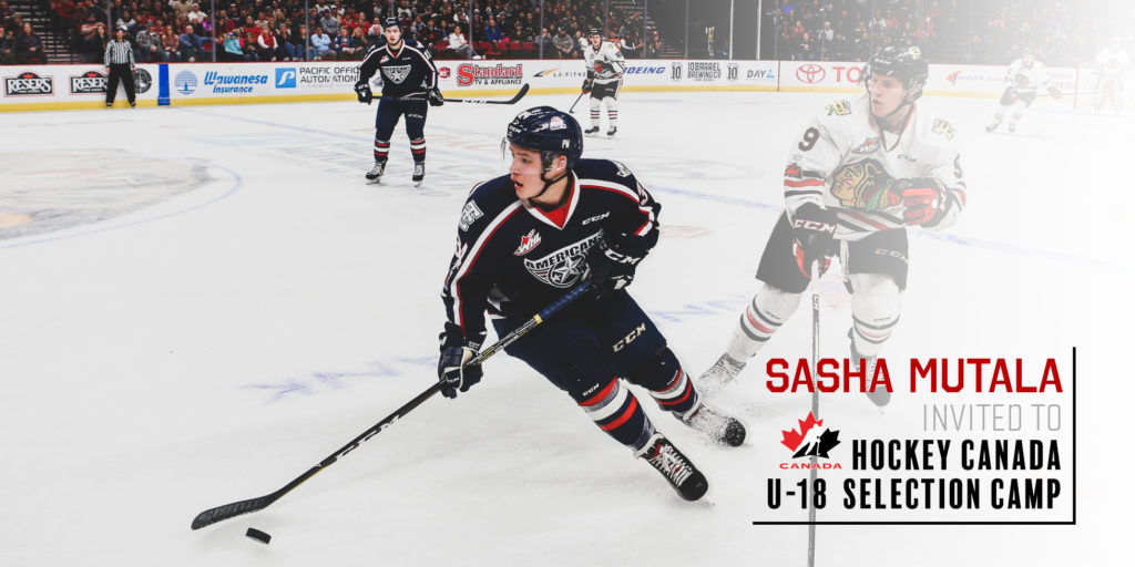 Sasha Mutala Invited To Hc U 18 Selection Camp Tri City Americans