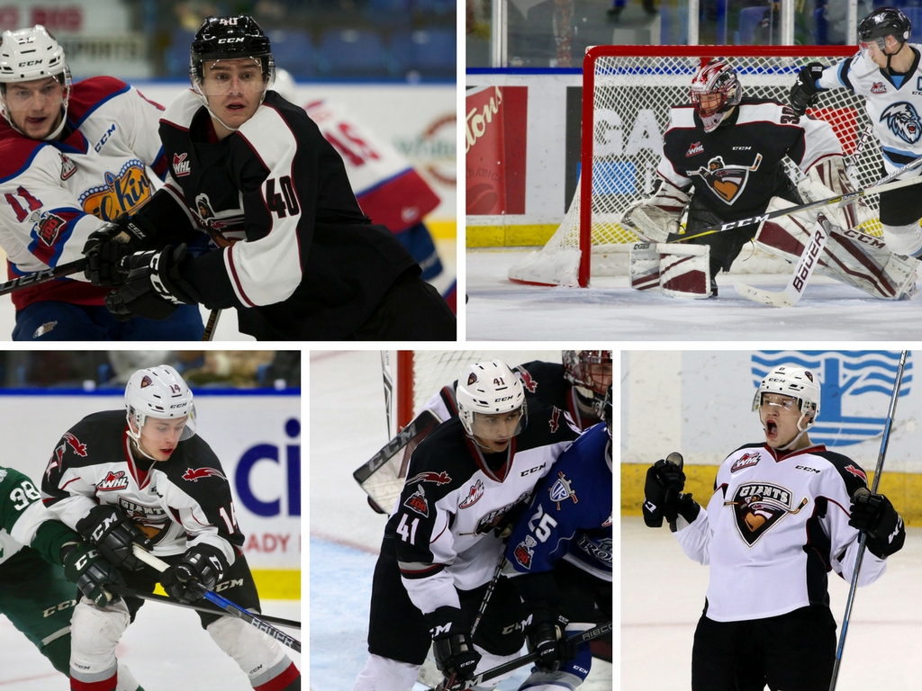 Five Vancouver Giants have been listed by Central Scouting in their midterm rankings report
