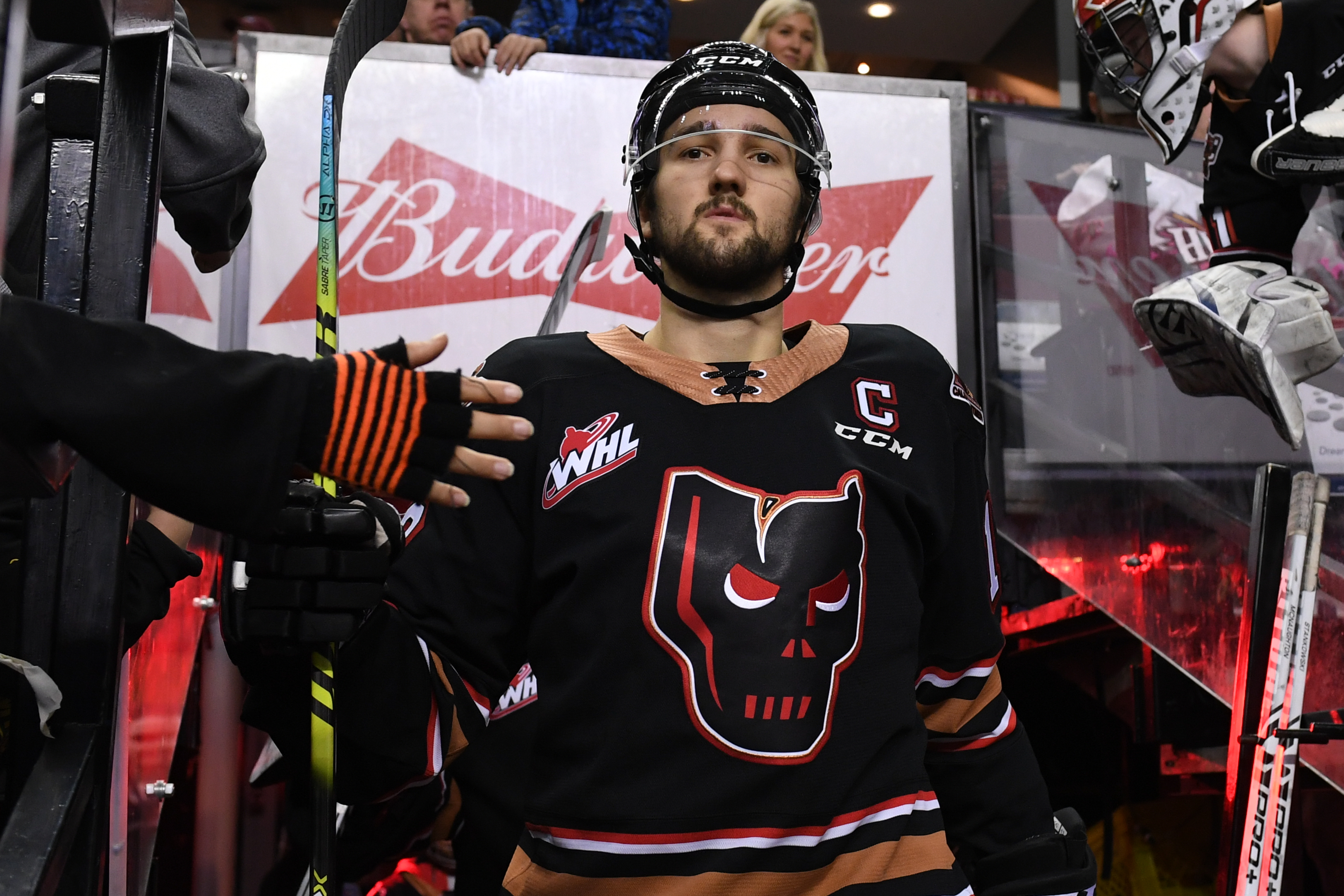 bret hart hockey jersey