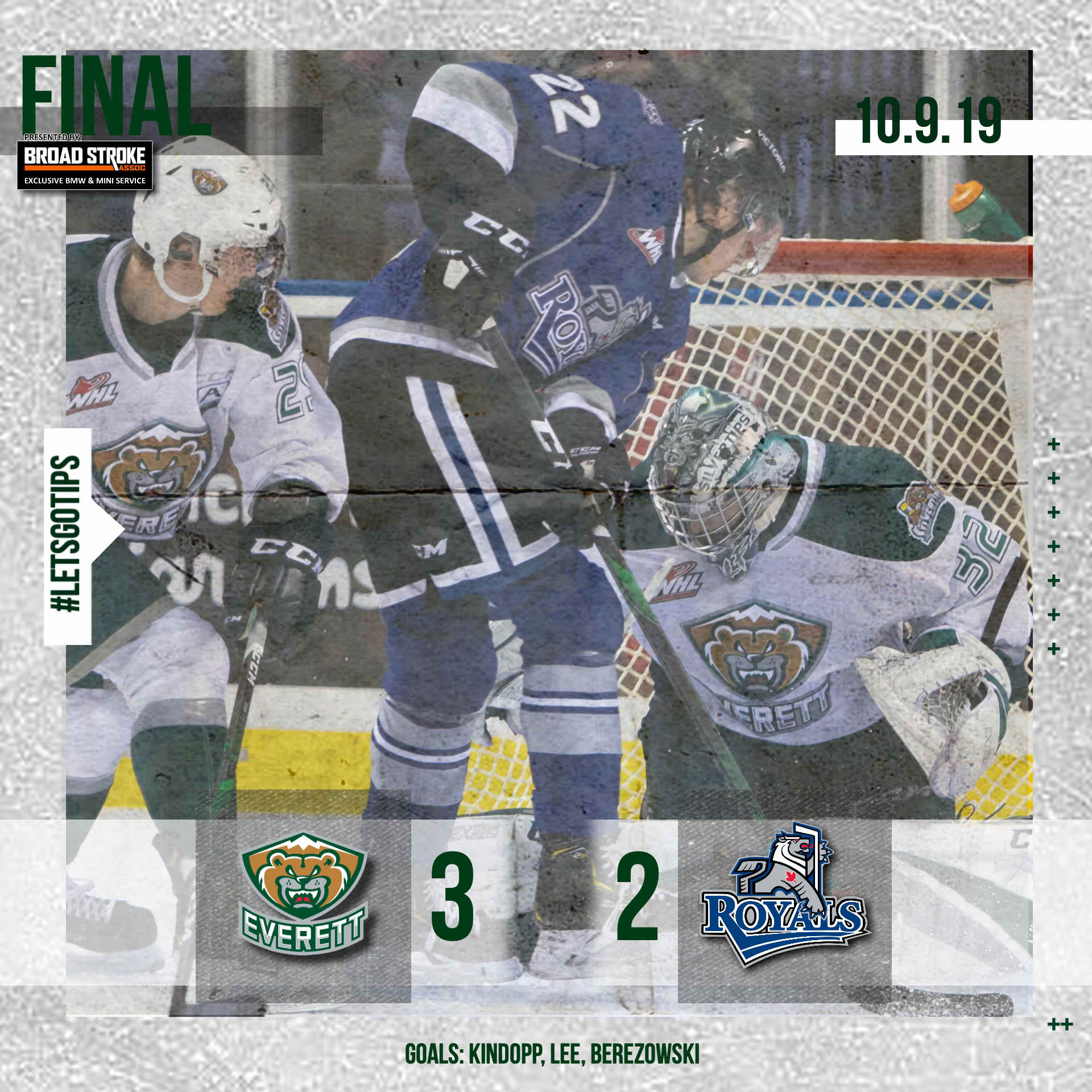 TIPS WIN // Bearing Down Everett Silvertips