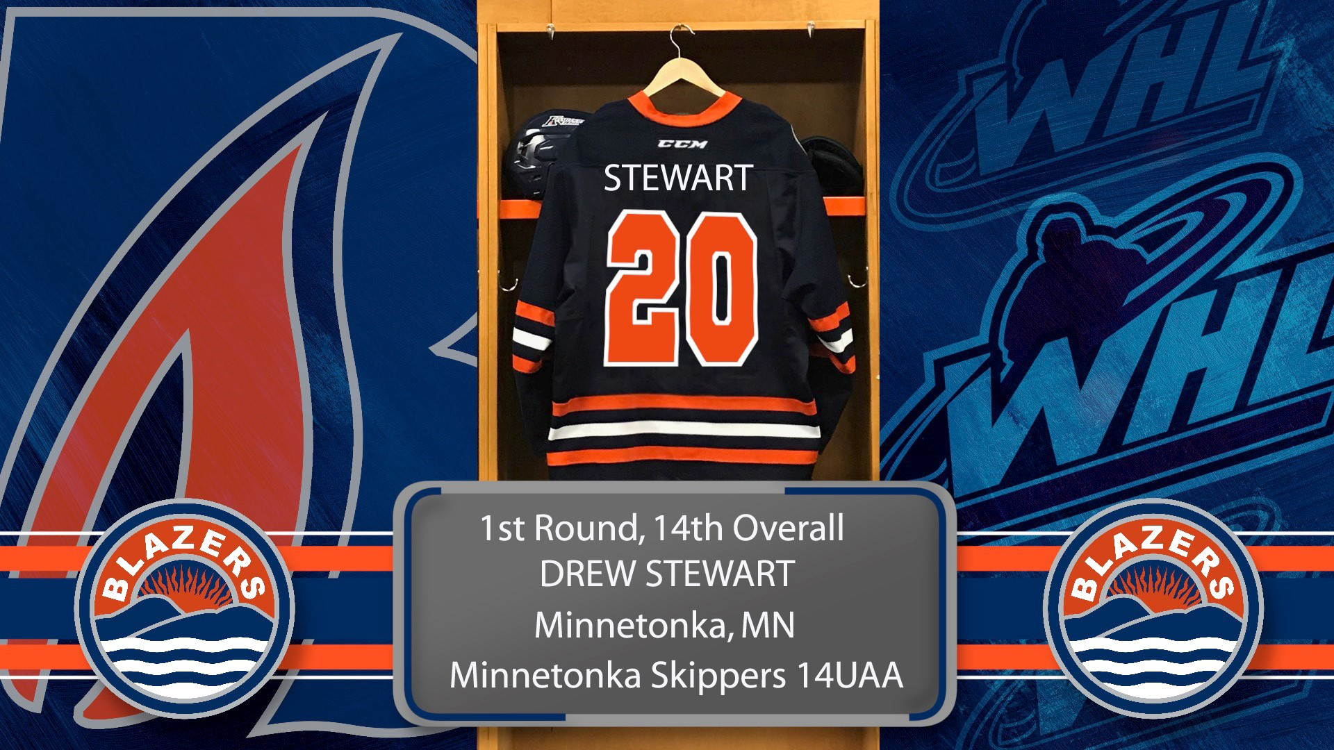 BLAZERS SELECT DREW STEWART AND CALVIN VACHON IN US PROSPECTS DRAFT