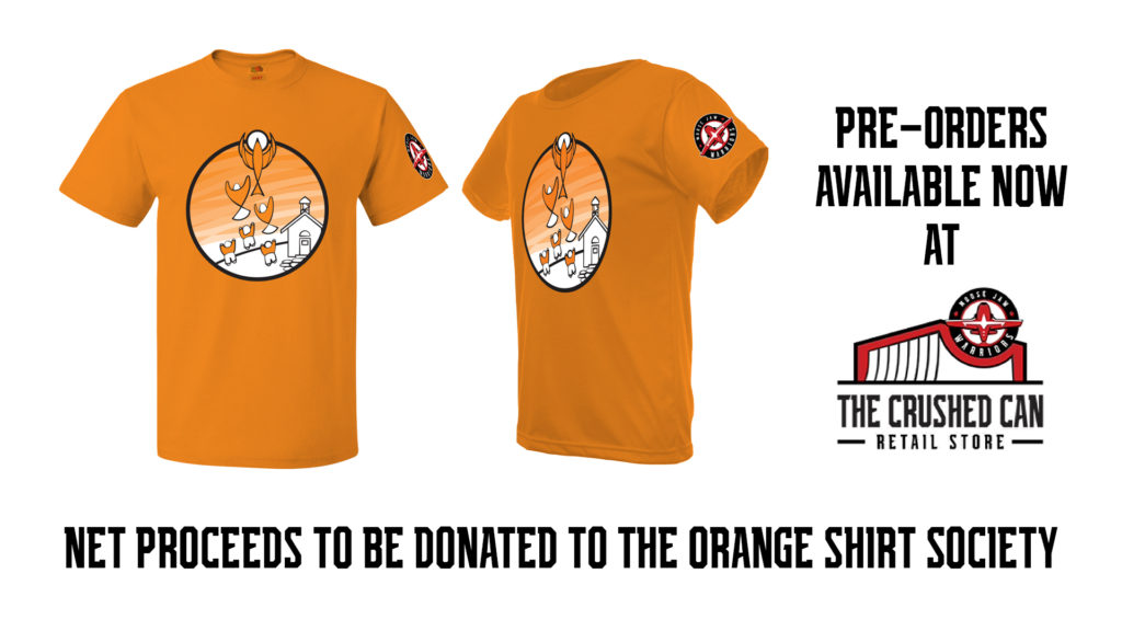 Warriorthemed Orange Shirts available now for preorder Moose Jaw Warriors