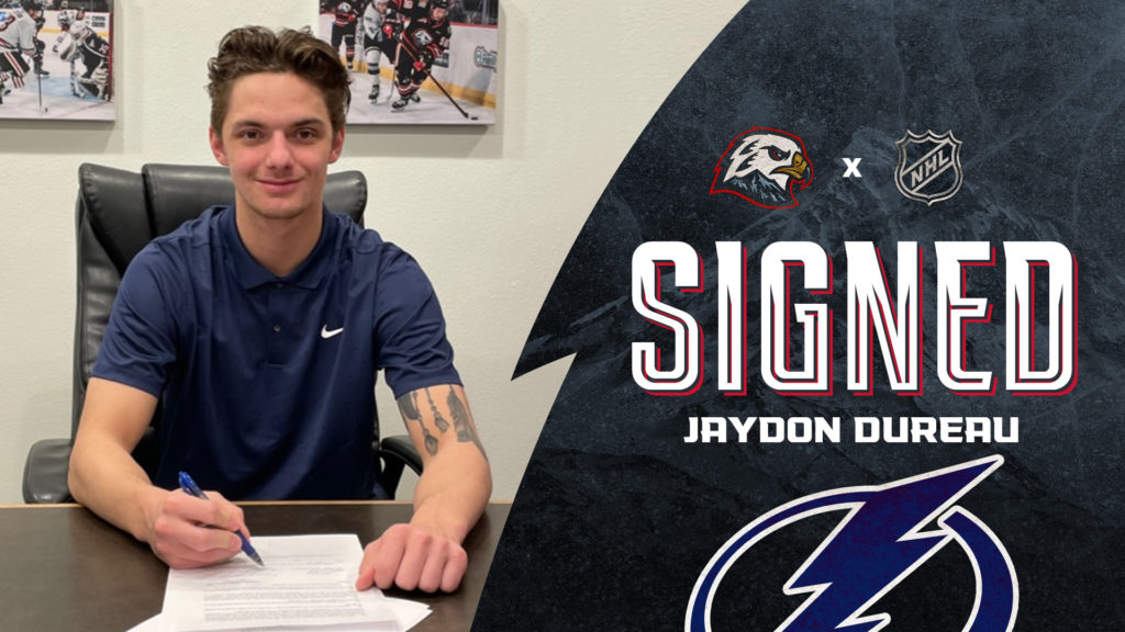 Jaydon Dureau signs NHL entry-level contract with Tampa Bay Lightning –  Portland Winterhawks