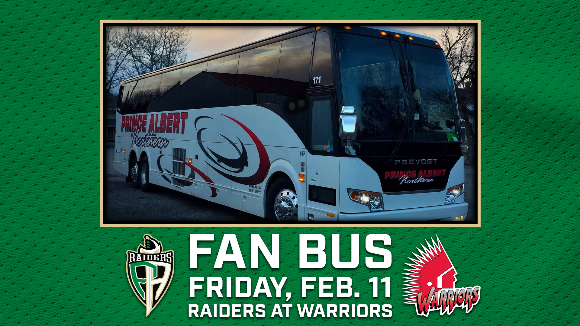 Raiders Sending Fan Bus to Moose Jaw Prince Albert Raiders