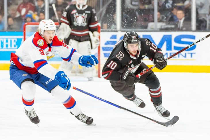 Rebels overcome early disallowed goals to defeat Oil Kings on Toque and Teddy Toss night