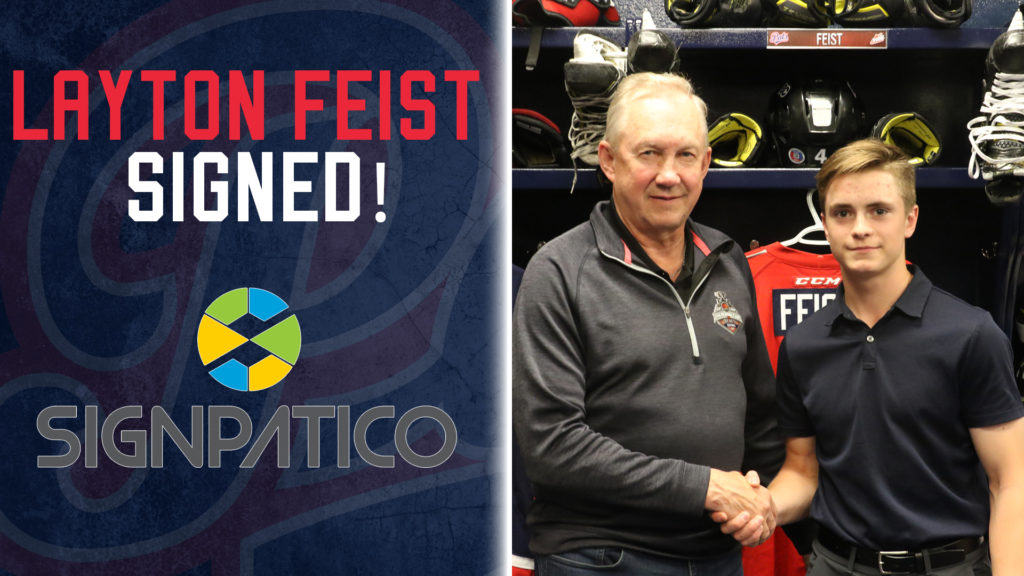 Signpatico Player Signing Pats Sign 2019 First Round Pick Layton Feist