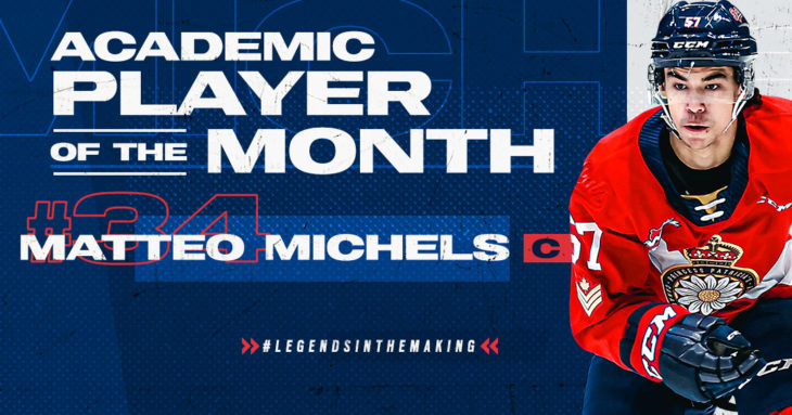 Michels Academic Player of Month October