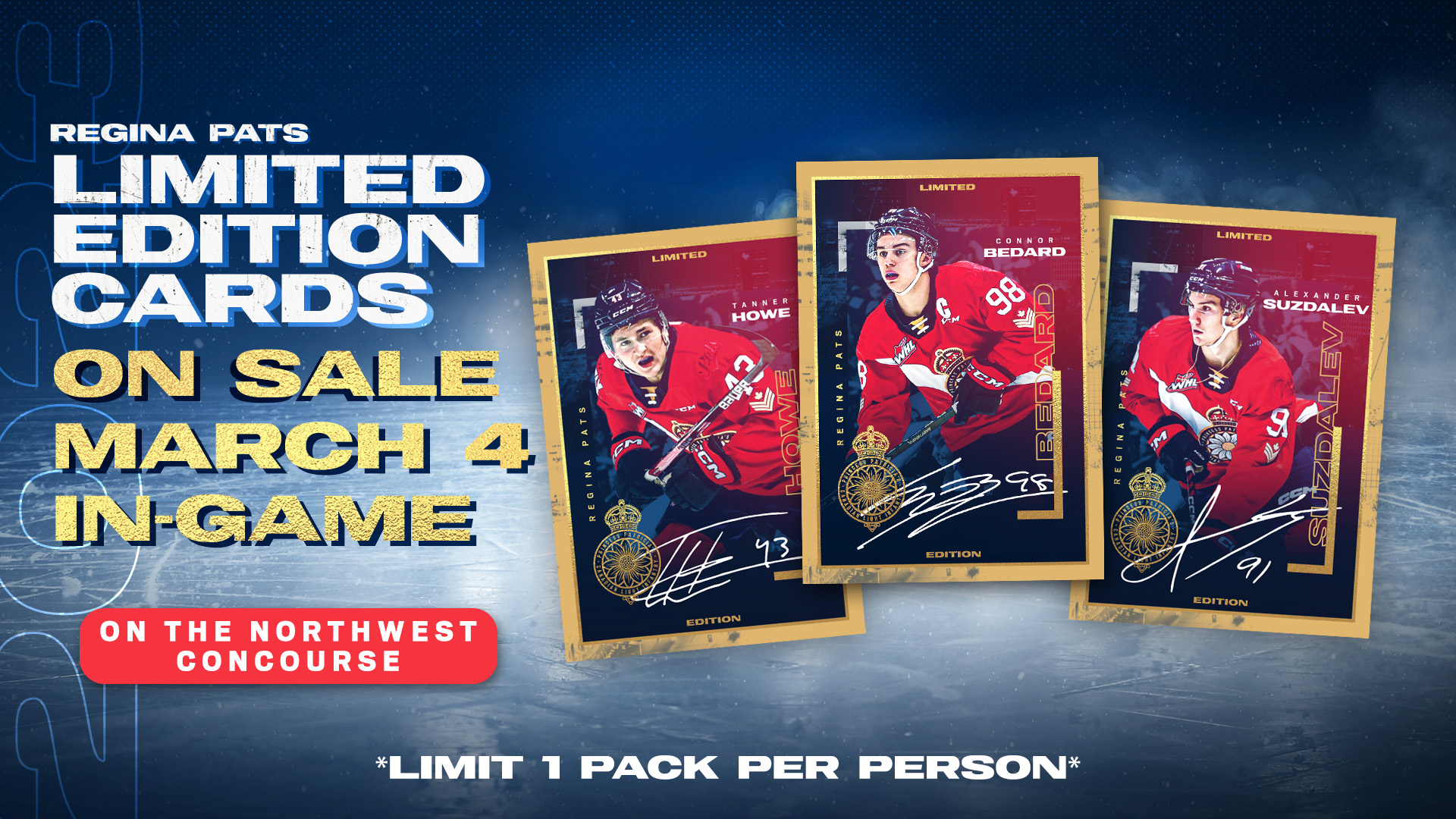 Limited Edition Hockey Cards Go on Sale March 4 InGame Only Regina Pats
