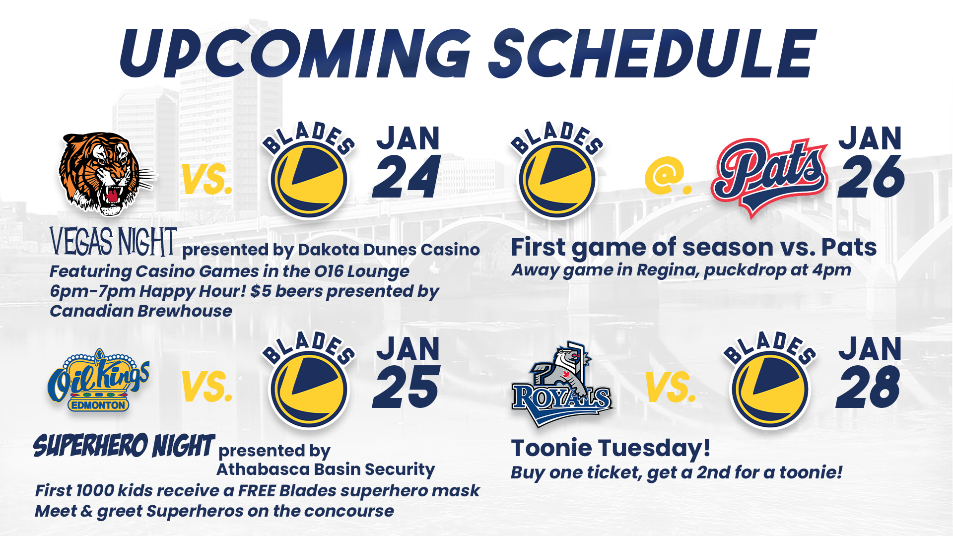 Massive weekend of hockey for Blades Saskatoon Blades