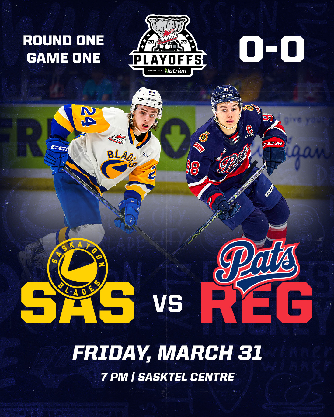 WEEKEND PREVIEW Blades vs Pats open anticipated series at SaskTel