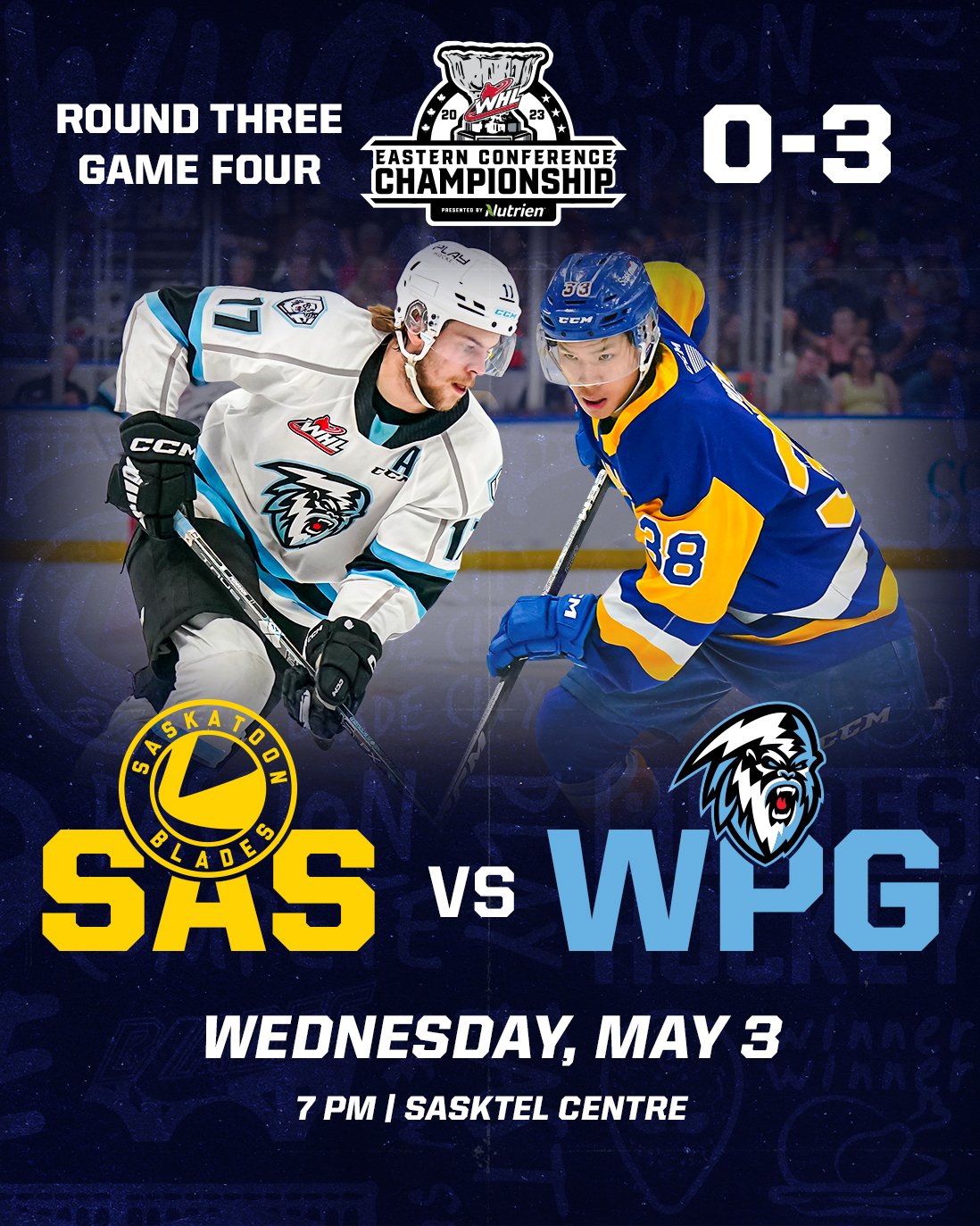 ROUND 3 GAME 4 Blades face elimination in Eastern Conference