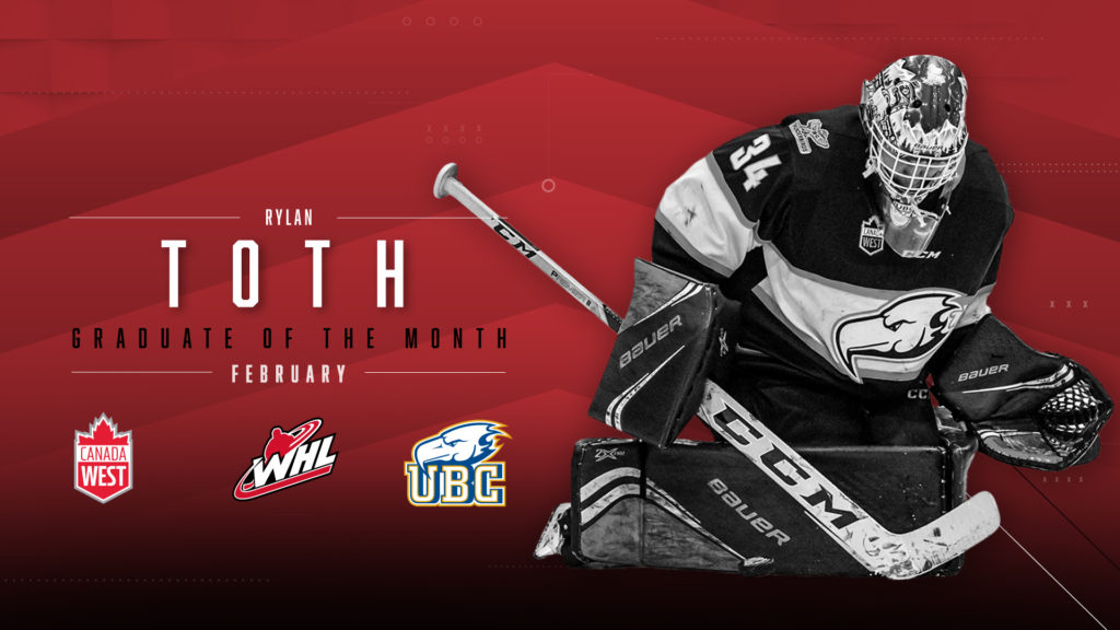 Former T-Bird Rylan Toth Named Canada West WHL Graduate of the Month ...