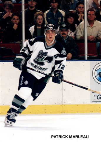 Patrick Marleau on the ice at KeyArena.