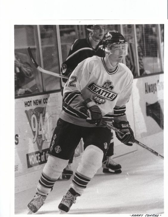 Patrick Marleau on ice at KeyArena