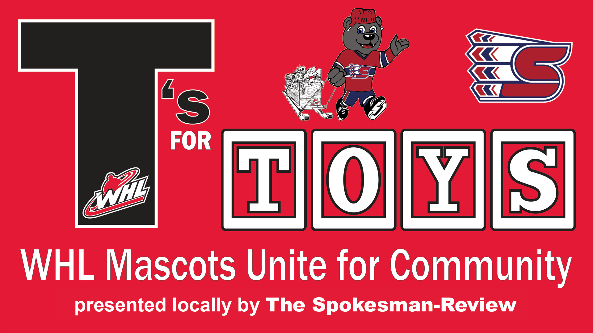 Support Spokane Children with the WHL's T's for Toys Promotion