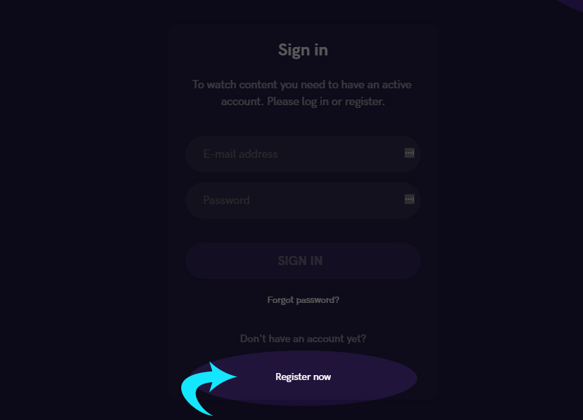 Step 3a1 - Register now