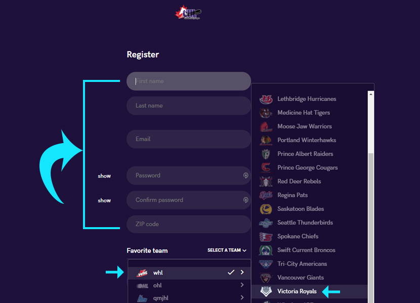 Step 3b1 - fill in the form