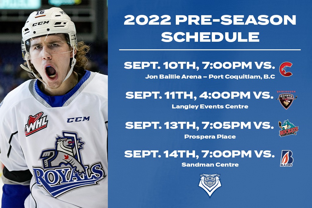 Victoria Royals Release Preseason Schedule Victoria Royals