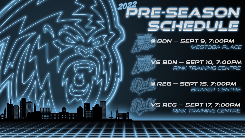 NEWS: ICE SET TO PLAY BRANDON AND REGINA IN 2022-23 WHL PRESEASON