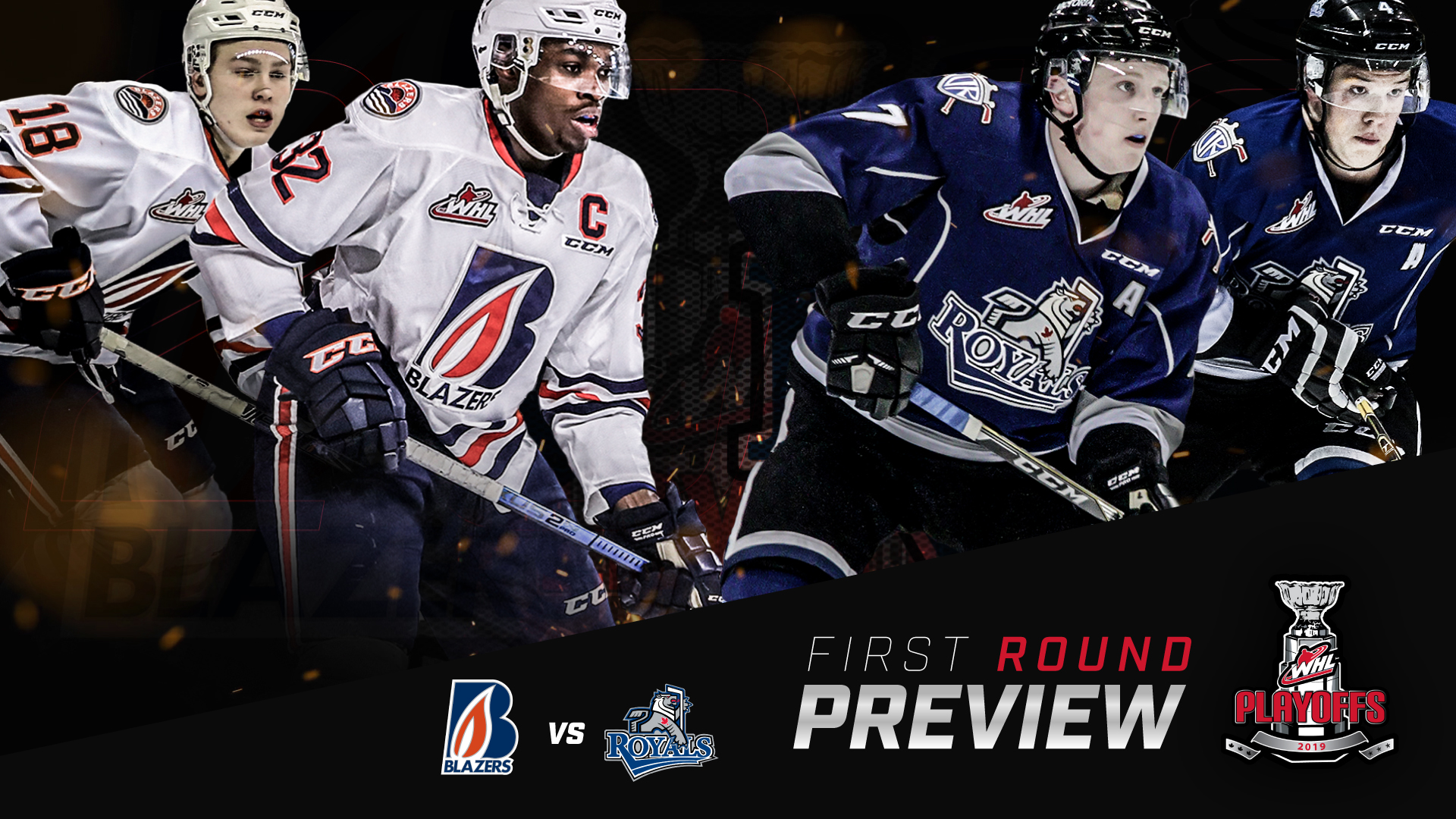 WHLPlayoffs Preview Kamloops Blazers (3) vs. Victoria Royals (2) Victoria Royals