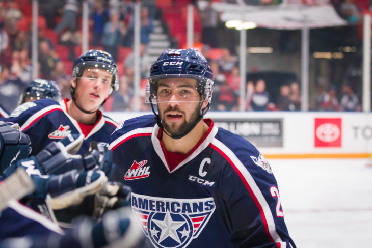Tri-City Americans captain Nolan Yaremko will join the Mount Royal University Cougars in 2019-20. Photo: Tri-City Americans