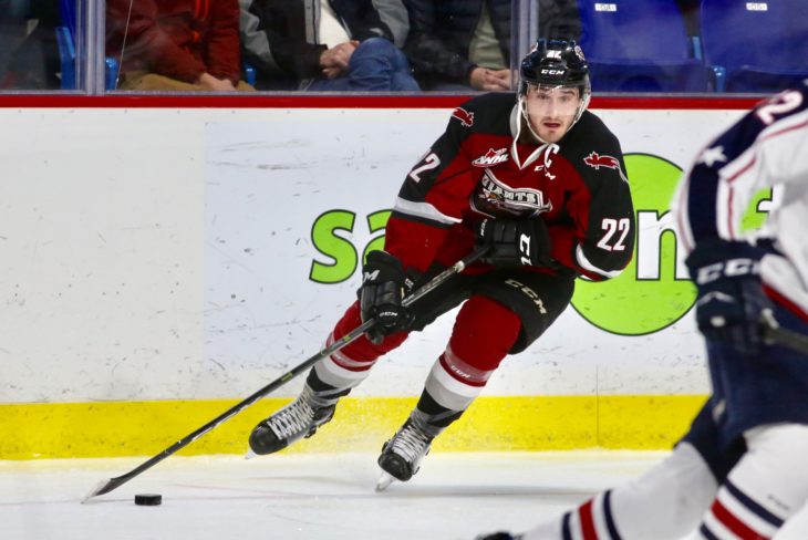 After leading his team to the 2019 Rogers WHL Championship Series, former Vancouver Giants captain Jared Dmytriw will join the University of Saskatchewan Huskies. Photo: Chris Relke/Vancouver Giants