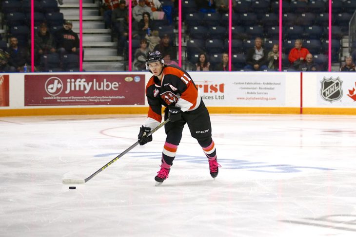 Owre passing the puck in the 2016-17 season. It was his best year with 88 points (26G-62A).