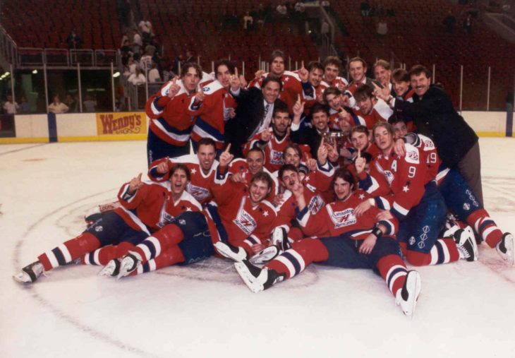 Defenceman Chris Phillips won World Junior gold in 1996 and 1997 before capturing a WHL Championship in 1997 with the Hurricanes.