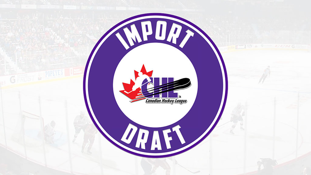 Canadian Hockey League announces Order of Selections for 2021 CHL Import Draft - WHL Network
